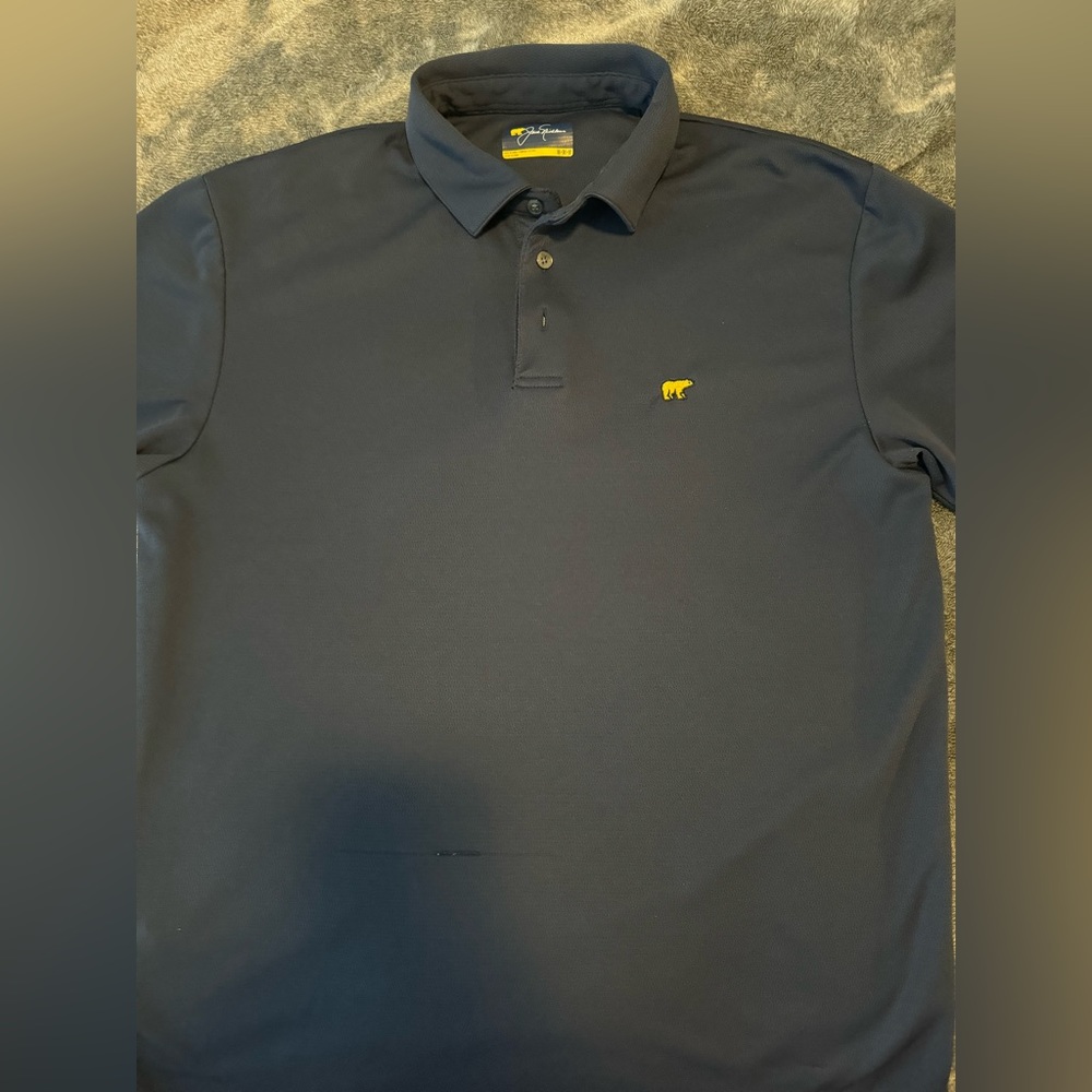 JACK NICKLAUS Men's Solid Textured Golf Polo Size: Medium